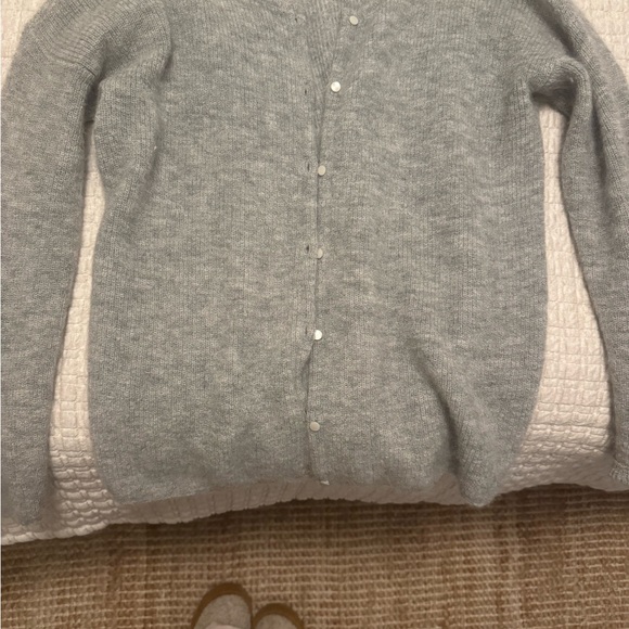 Sezane Light Gray Women's Cardigan - Picture 2 of 3